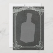 Rustikale Whiskey-Flasche 50. Geburtstag Erwachsen Einladung (Rückseite)