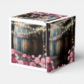 Rustikale Whisky-Eichel-Hochzeit im Freien Geschenkschachtel (Rückseite)