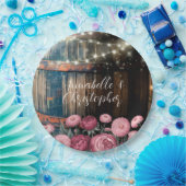 Rustikale Whisky-Eichel-Hochzeit im Freien Pappteller (Party)