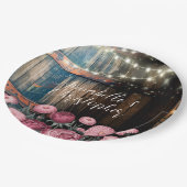 Rustikale Whisky-Eichel-Hochzeit im Freien Pappteller (Schrägansicht)