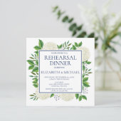 Rustikale White Blue Hydrangeas Probe Einladung (Stehend Vorderseite)