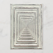 Rustikale White Frame & Chalkboard Hochzeitskollek Menükarte (Rückseite)