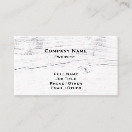 Rustikale White Wood Business Card Visitenkarte