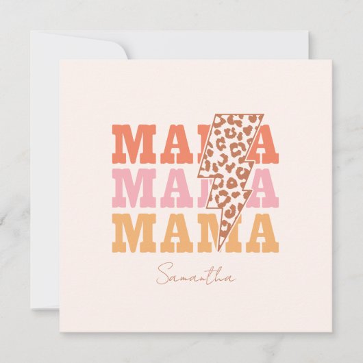 Rustikale Wiederholung "Mama" (Vorderseite)