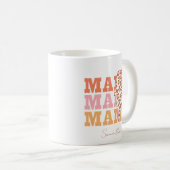 Rustikale Wiederholung "Mama" Kaffeetasse (VorderseiteRechts)