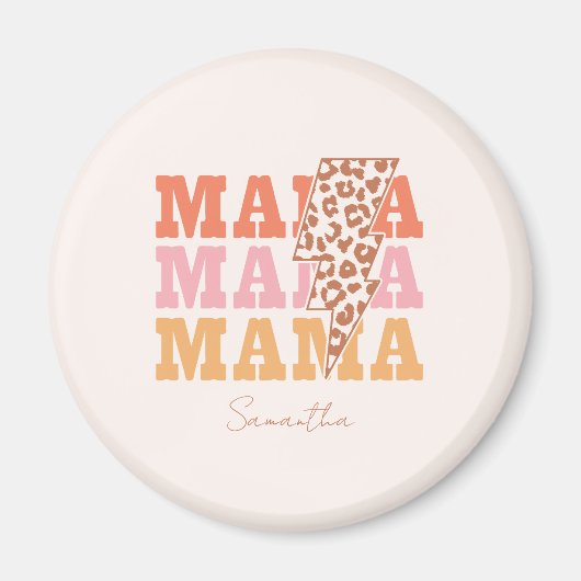 Rustikale Wiederholung "Mama" Magnet (Vorne)