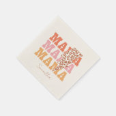 Rustikale Wiederholung "Mama" Serviette (Ecke)