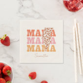 Rustikale Wiederholung "Mama" Serviette (Beispiel)