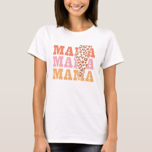 Rustikale Wiederholung "Mama" T-Shirt