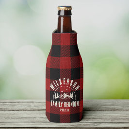 Rustikale Wiedersehen Cabin Lake House Kariert Flaschenkühler