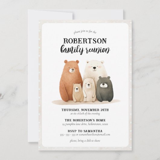 Rustikale Wiedersehen Einladung (Vorderseite)