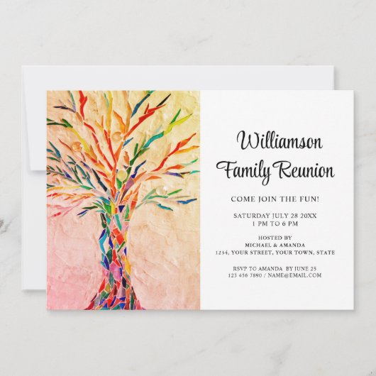 Rustikale Wiedersehen Einladung (Vorderseite)