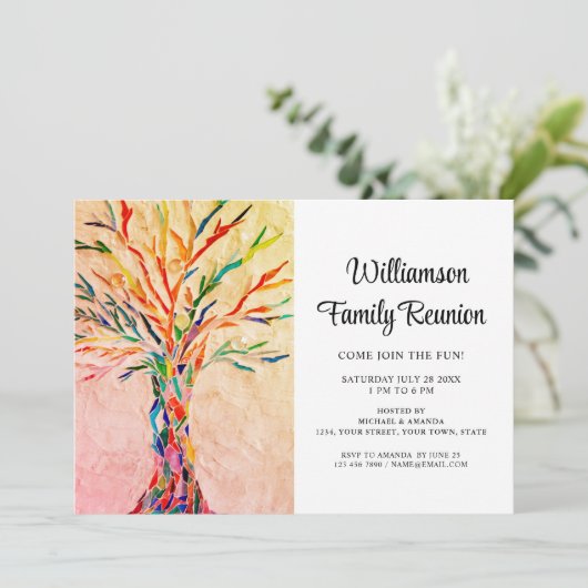 Rustikale Wiedersehen Einladung (Stehend Vorderseite)