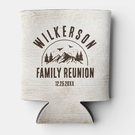 Rustikale Wiedersehen-Kabine Holzretro Dosenkühler (Vorderseite)