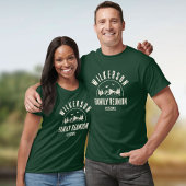 Rustikale Wiedersehen-Kabine Holzretro T-Shirt