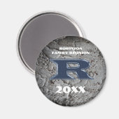 Rustikale Wiedersehen-Keepake-Letter R-Monogramm Magnet (Vorderseite/Rückseite)