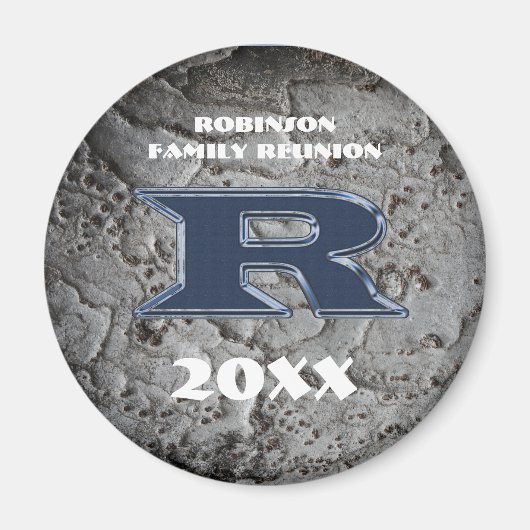 Rustikale Wiedersehen-Keepake-Letter R-Monogramm Magnet (Vorne)