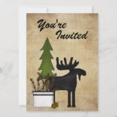 Rustikale Wiedersehen-Party Einladung (Vorderseite)