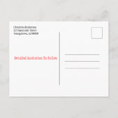 Rustikale Wiedersehen Save the Date Herbstrückgäng Ankündigungspostkarte (Rückseite)