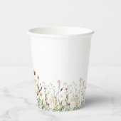 Rustikale Wiesenhochzeit mit Wildblumen Pappbecher (Rechts)