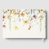 Rustikale Wildblume Beerdigung Gästebuch (Rückseite)