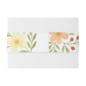 Rustikale Wildblume Berry Wedding Einladung Einladungsbanderole (Rückseitenbeispiel)