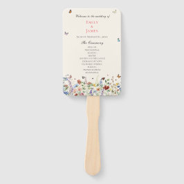 Rustikale Wildblume Blumenhochzeit Fächer