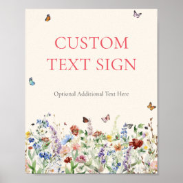 Rustikale Wildblume Blumenzwiebeln Maßgeschneidert Poster