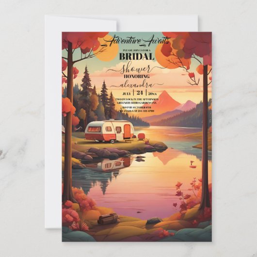 Rustikale Wildblume Boho Brautparty Einladung (Vorderseite)