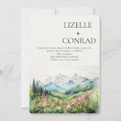 Rustikale Wildblume | Boho Einladung (Vorderseite)