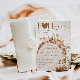 Rustikale Wildblume Boho Fall Baby Girl Dusche Einladung