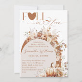 Rustikale Wildblume Boho Fall Brautparty Einladung (Vorderseite)