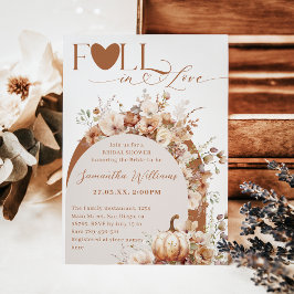 Rustikale Wildblume Boho Fall Brautparty Einladung