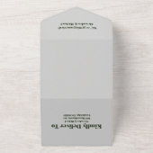 Rustikale Wildblume Boho Wedding All In One Einladung (Außenbereich)