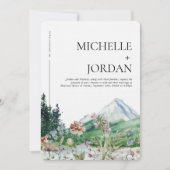 Rustikale Wildblume | Boho Wedding Einladung (Vorderseite)