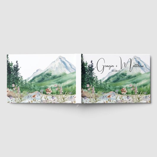 Rustikale Wildblume | Boho Wedding Gästebuch (Voll)