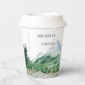 Rustikale Wildblume | Boho Wedding Pappbecher (Rückseite)