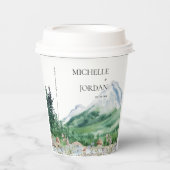 Rustikale Wildblume | Boho Wedding Pappbecher (Vorderseite)