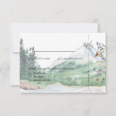 Rustikale Wildblume | Boho Wedding RSVP Karte (Vorderseite)
