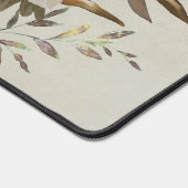 Rustikale Wildblume Bouquet Sage Monogram Schreibtischunterlage (Ecke)