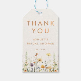 Rustikale Wildblume Brautparty Gefallen Geschenkanhänger
