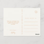 Rustikale Wildblume Brautparty Vielen Dank Postkarte (Rückseite)