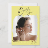 Rustikale Wildblume Bridal Bash Einladung (Rückseite)