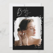 Rustikale Wildblume Bridal Bash Einladung (Rückseite)