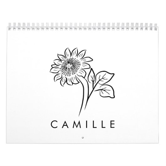 Rustikale Wildblume Bridesmaid Name Kalender (Titelbild)