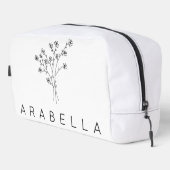 Rustikale Wildblume Bridesmaid Name Waschbeutel (Rechte Ecke)