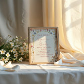 Rustikale Wildblume Bunny Beige Signature Drinks B Poster