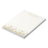 Rustikale Wildblume Business Notepad Notizblock (Rotiert)