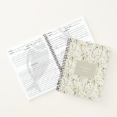 Rustikale Wildblume Cotattcore-Rezepte Notizblock (Innenseite)