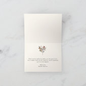 Rustikale Wildblume dank Karte (Innenseite)